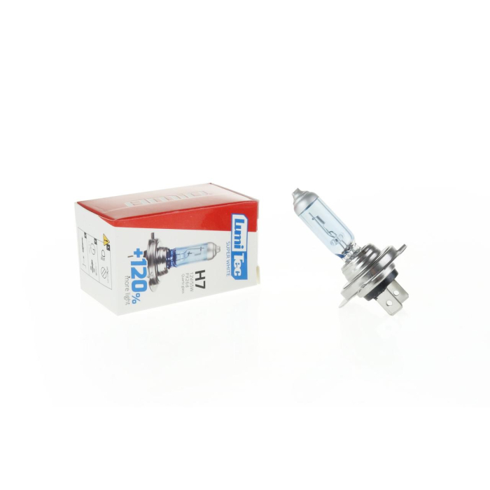 Bec Halogen H7 12V 55W LumiTec SuperWhite +120% – Lumina Albă, Siguranță și Vizibilitate Maximizată [4]