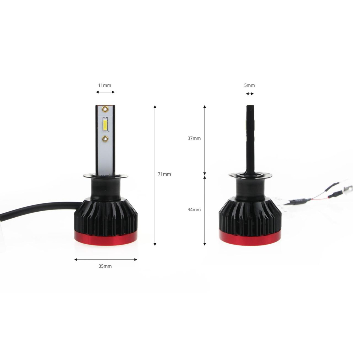 Becuri auto LED BF Series H1 pentru competiții off-road – Luminozitate și performanță sportivă [2]