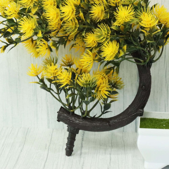 Bonsai decorativ artificial galben, 20 cm – eleganță și culoare pentru orice spațiu fără întreținere [12]
