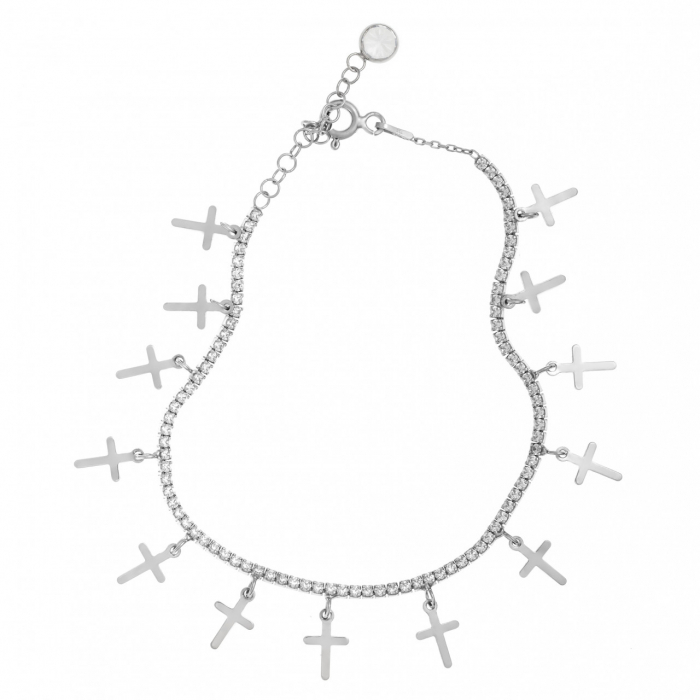 Brățară din Argint 925 cu Charmuri și Cristale – Eleganță Clasică, Rafinament și Strălucire Durabilă [4]