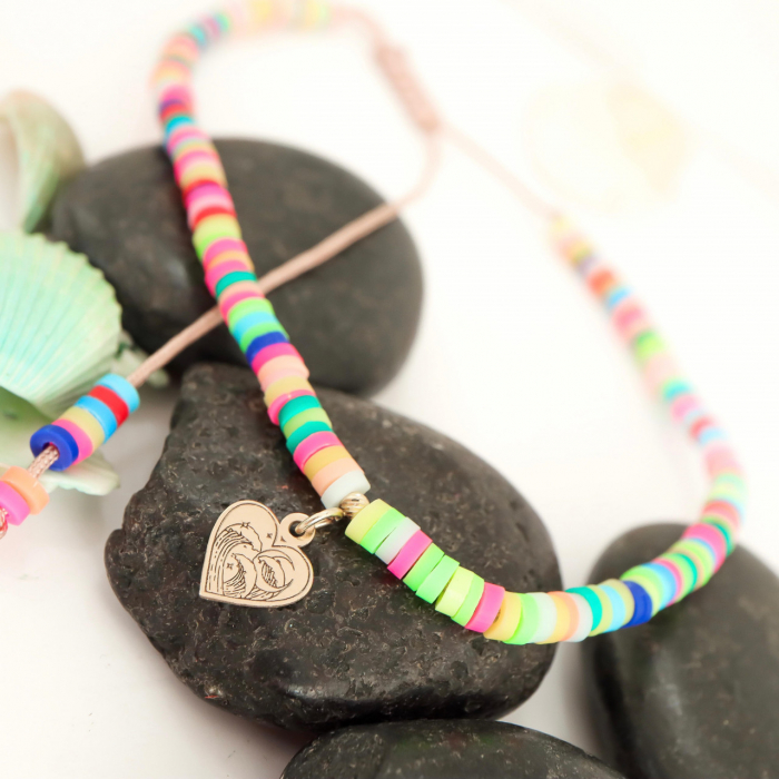 Brățară reglabilă Waves din aur 14K și mărgele Fimo – Eleganță estivală și stil rafinat [2]