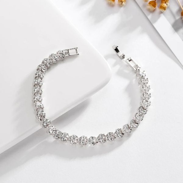 Bratara Tennis cu Pietre Semipretioase Zirconiu 18 cm argintiu - IoArtify.ro [6]