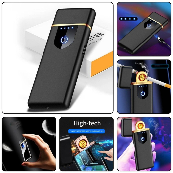 Bricheta Electrica Antivant in Cutie Incarcare USB cu Senzor Digital Indicator LED si Suport din Silicon Cauciucat Antiderapant si Lipicios 78.528.59.5 mm Negru – IoArtify.ro [8]