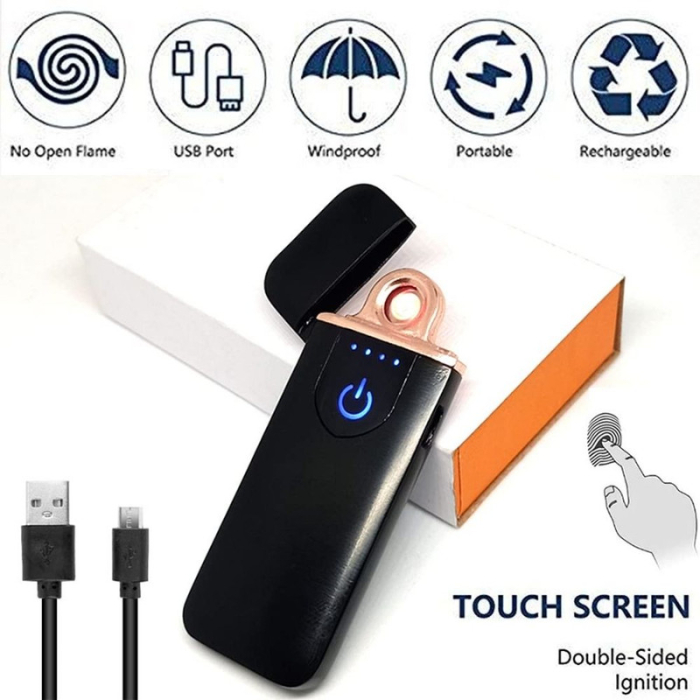 Bricheta Electrica Antivant in Cutie Incarcare USB cu Senzor Digital Indicator LED si Suport din Silicon Cauciucat Antiderapant si Lipicios 78.528.59.5 mm Negru – IoArtify.ro [7]