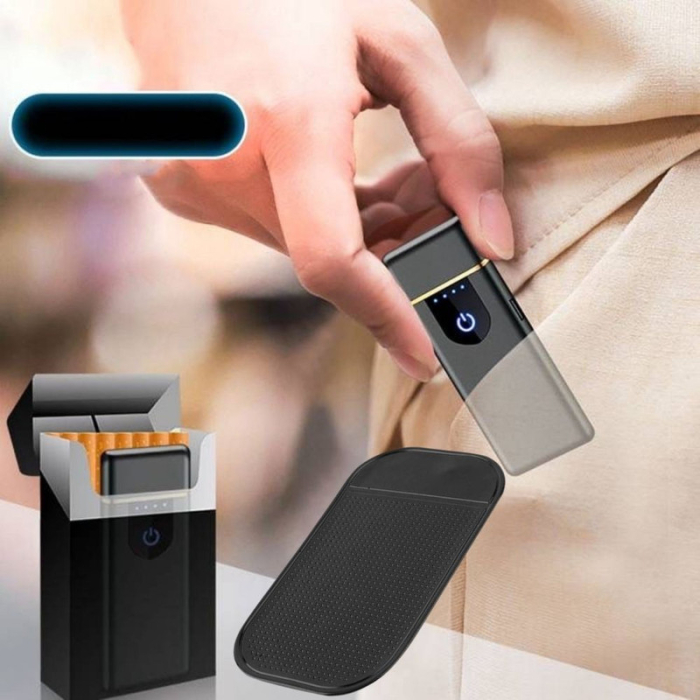 Bricheta Electrica Antivant in Cutie Incarcare USB cu Senzor Digital Indicator LED si Suport din Silicon Cauciucat Antiderapant si Lipicios 78.528.59.5 mm Negru – IoArtify.ro [6]