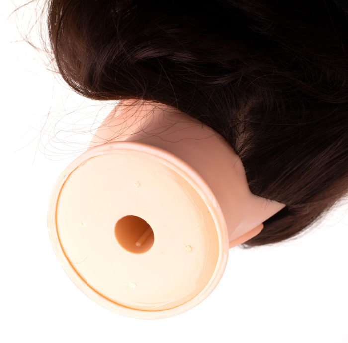 Cap de manechin cu Par Natural pentru exersare coafuri Lungime par 45 cm – IoArtify.ro [4]