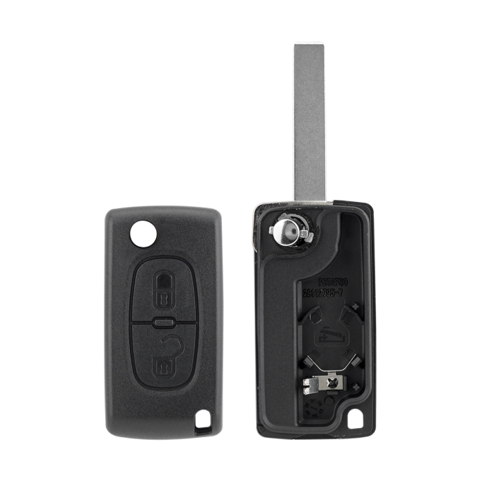 Carcasa Telecomanda Auto cu 2 butoane si lamela inclusa compatibila Citroen Peugeot cu butoane rezistente - IoArtify.ro [4]