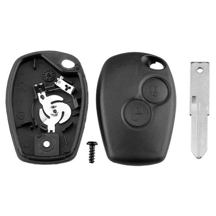 Carcasa Telecomanda Auto cu 2 butoane si lamela inclusa compatibila Dacia Logan Sandero Duster cu butoane rezistente la uzura - IoArtify.ro [3]