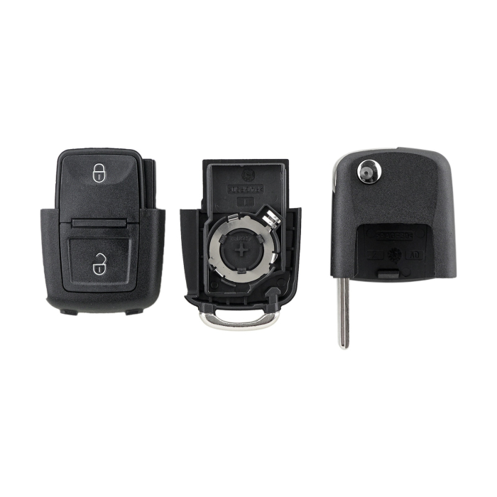 Carcasa Telecomanda Auto cu 2 butoane si lamela inclusa compatibila Volkswagen Skoda Seat cu lama metalica - IoArtify.ro [6]