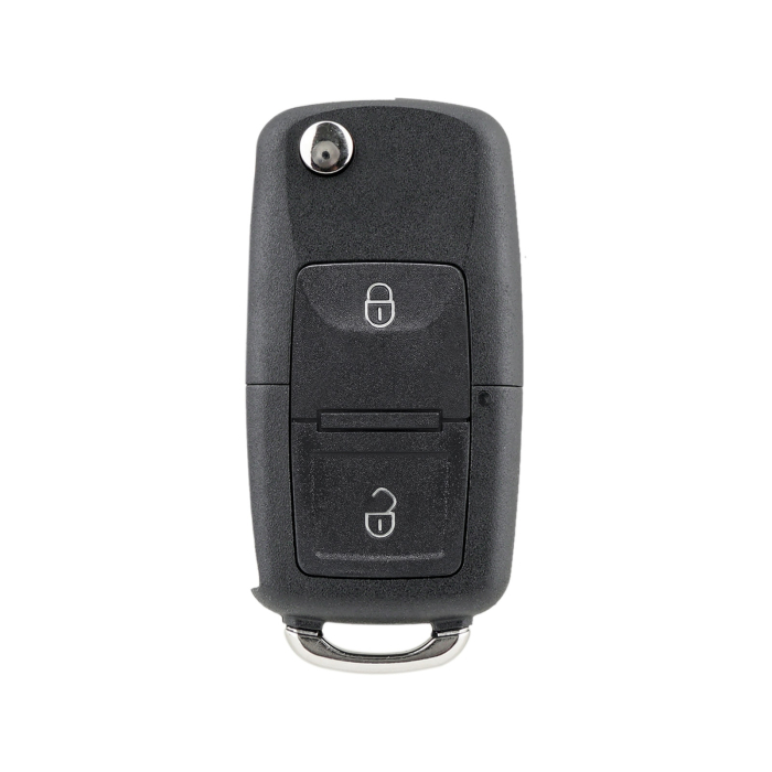 Carcasa Telecomanda Auto cu 2 butoane si lamela inclusa compatibila Volkswagen Skoda Seat cu lama metalica - IoArtify.ro [2]