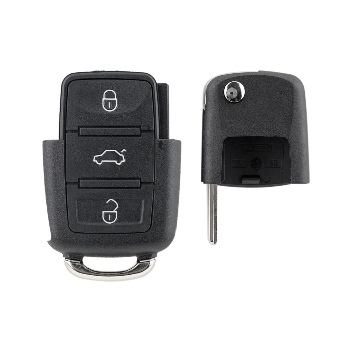 Carcasa Telecomanda Auto cu 3 butoane si lamela inclusa compatibila Volkswagen Skoda Seat cu lamela metalica - IoArtify.ro [4]