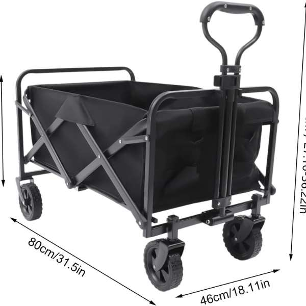 Carucior Pliabil de Gradina Metalic cu Roti Pivotante Capacitate 67 Litri - IoArtify.ro [5]