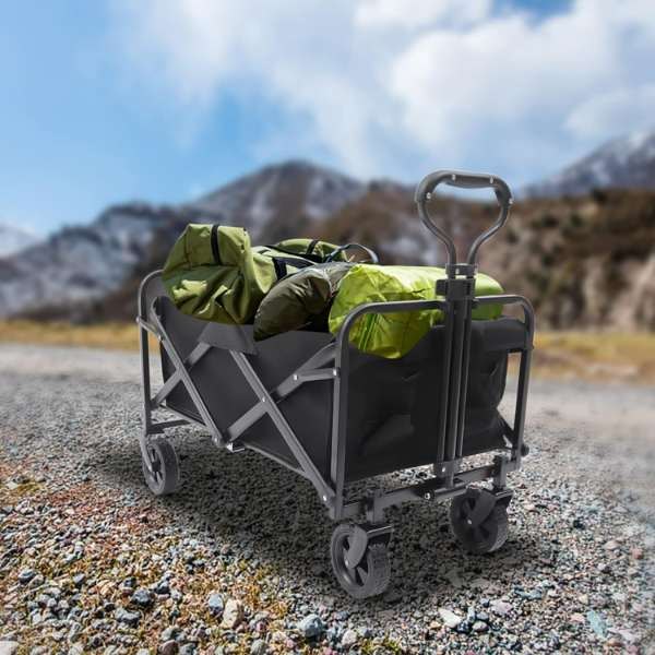 Carucior Pliabil de Gradina Metalic cu Roti Pivotante Capacitate 67 Litri - IoArtify.ro [7]