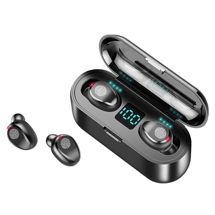 Căști TWS Fără Fir cu Stație de Încărcare, Bluetooth 5.1, Design Confortabil, Rază 10m, Ușor și Compact [3]