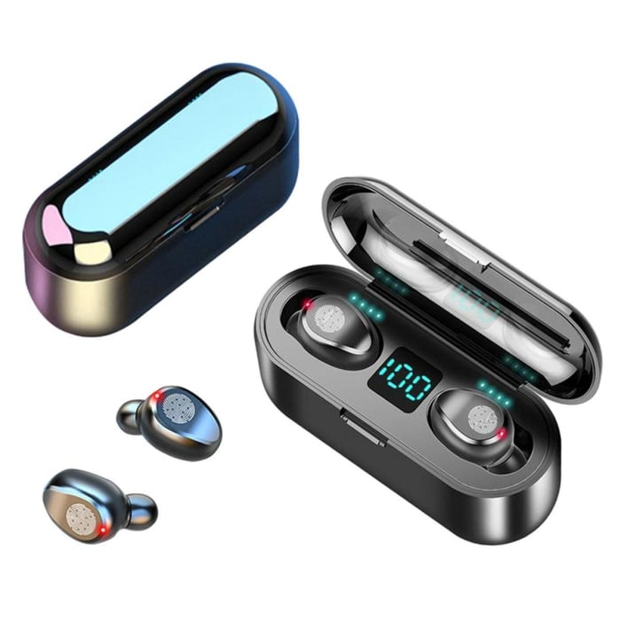 Căști TWS Fără Fir cu Stație de Încărcare, Bluetooth 5.1, Design Confortabil, Rază 10m, Ușor și Compact [2]