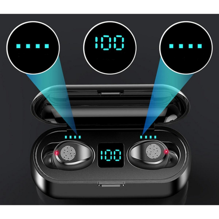 Căști TWS Fără Fir cu Stație de Încărcare, Bluetooth 5.1, Design Confortabil, Rază 10m, Ușor și Compact [7]