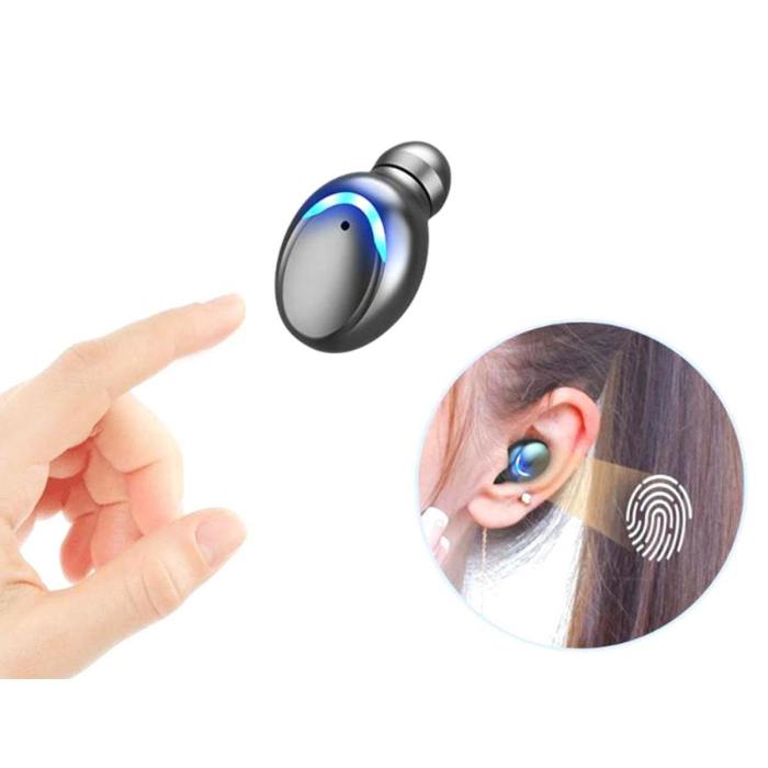 Căști TWS Fără Fir cu Stație de Încărcare, Bluetooth 5.1, Autonomie 4h, Design Confortabil, Cadou Perfect [4]