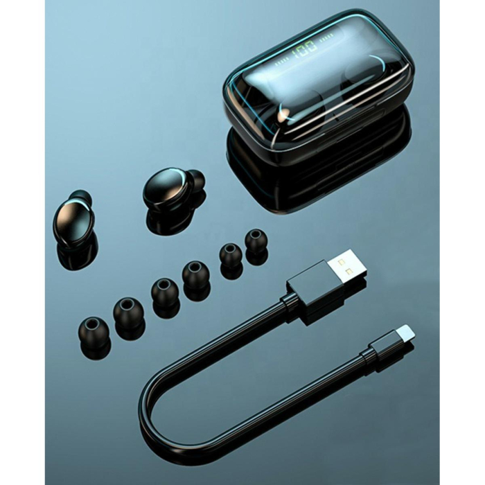 Căști TWS Fără Fir cu Stație de Încărcare, Bluetooth 5.1, Autonomie 4h, Design Confortabil, Cadou Perfect [9]