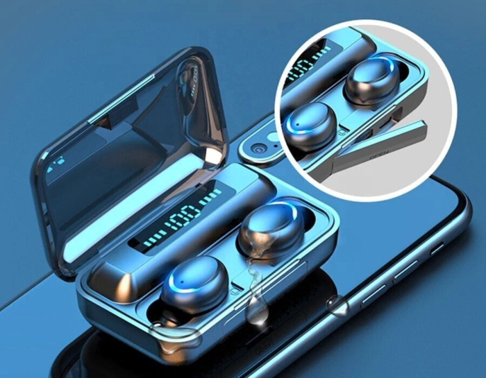 Casti fara fir TWS Ear Drops F9 cu statie de andocare incarcare autonomie 20 ore - IoArtify.ro [8]