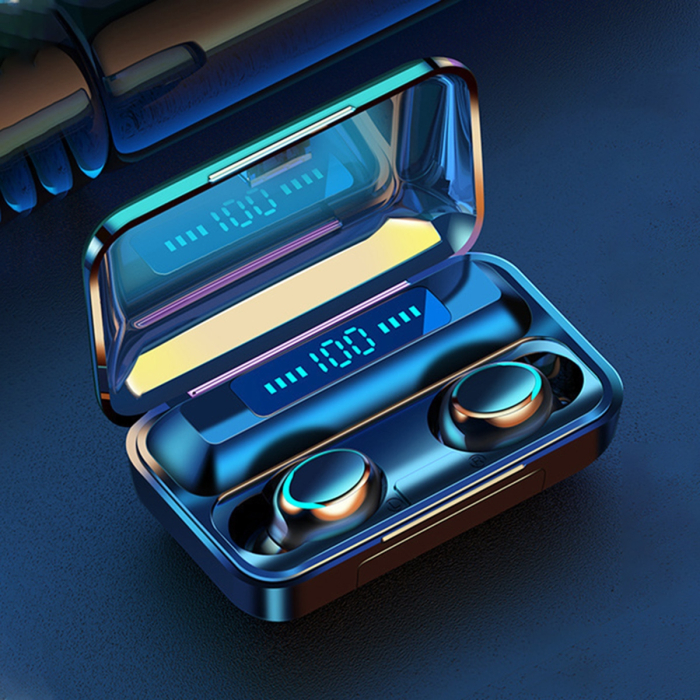 Casti fara fir TWS Ear Drops F9 cu statie de andocare incarcare autonomie 20 ore - IoArtify.ro [6]
