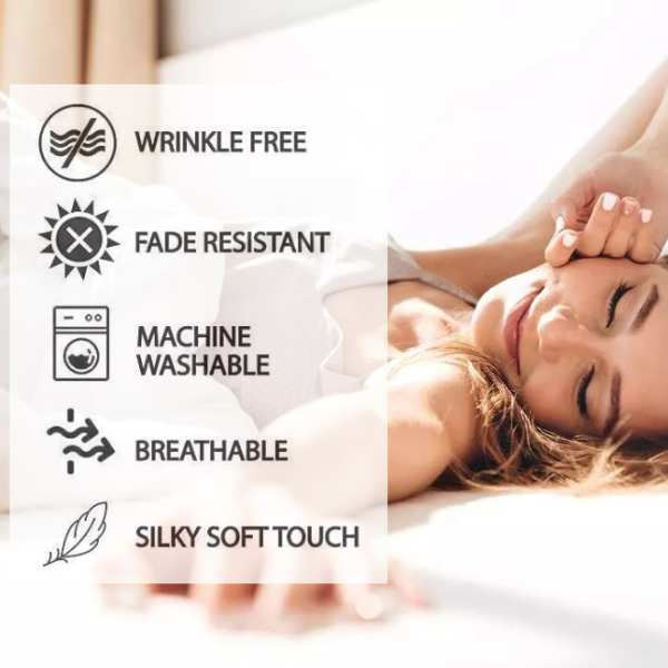 Cearceaf de Pat cu Elastic din Bumbac, 150x200 cm, Albastru – Confort și Durabilitate pentru Somn Perfect [9]