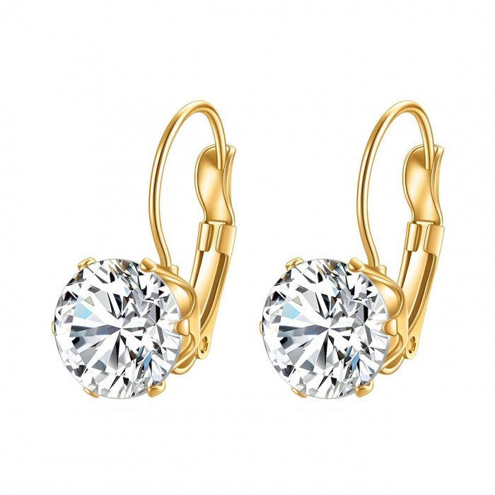 Cercei Beauty din Inox placati cu AUR 18K [1]