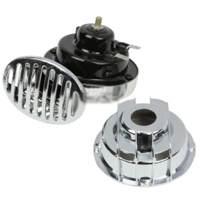 Claxon auto cromat 12V 2 buc CHR-01 tensiune de alimentare 12 volți – IoArtify.ro [3]