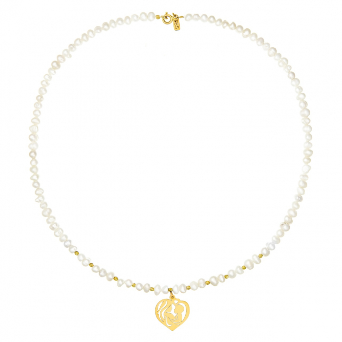 Colier elegant cu Perle de Cultură și Bilute din Aur 14k – Rafinament și Stil pentru Orice Ocazie [4]