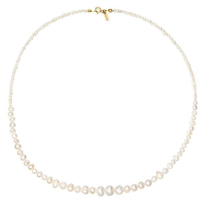 Colier Descending Pearls din Aur 14K cu Perle de Cultură – Eleganță Modernă și Rafinament [2]