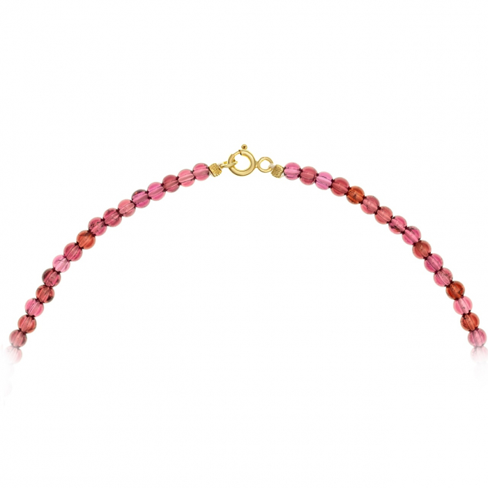 Colier din Aur 14K cu Perle de Cultură și Granat Natural – Eleganță și Raffinament pentru Orice Ocazie [2]