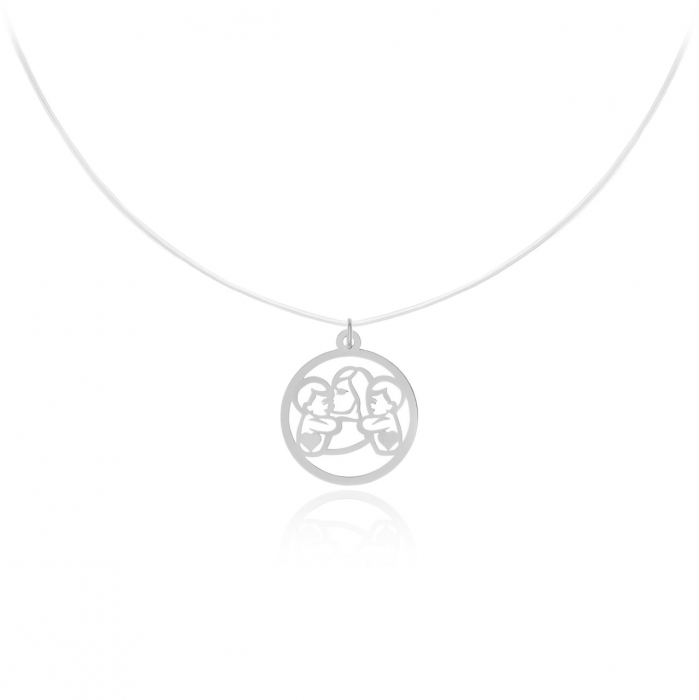 Colier invizibil Family Circle - Bijuterie rafinată din Argint 925, personalizată și unică [3]