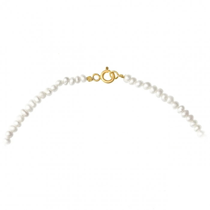 Colier Let It Snow cu perle de cultură și fulg din aur 14K – Eleganță și rafinament pentru orice ocazie [2]