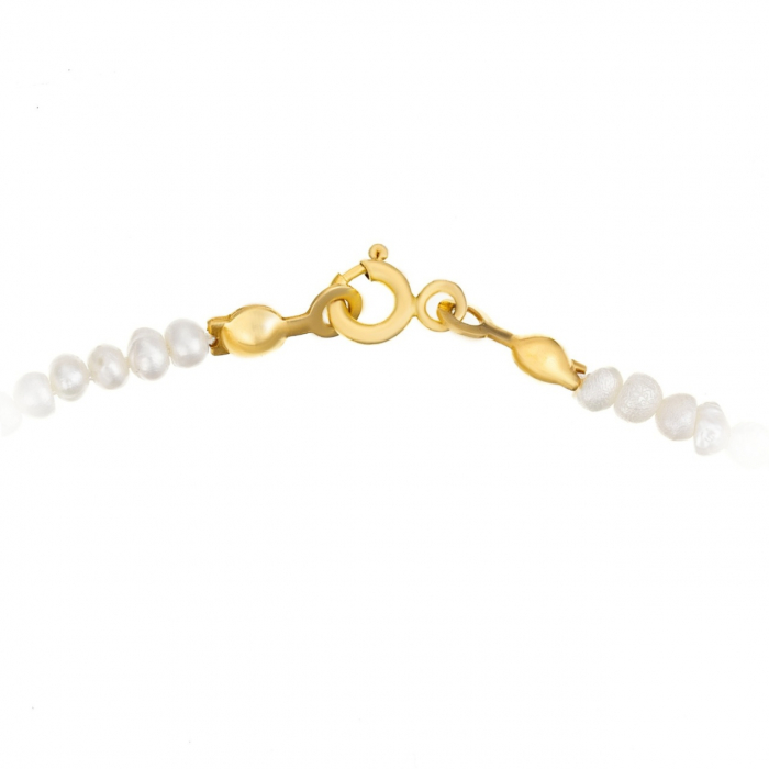 Colier Love Infinity cu Inițială din Aur și Perle de Cultură – Eleganță și Personalizare [2]
