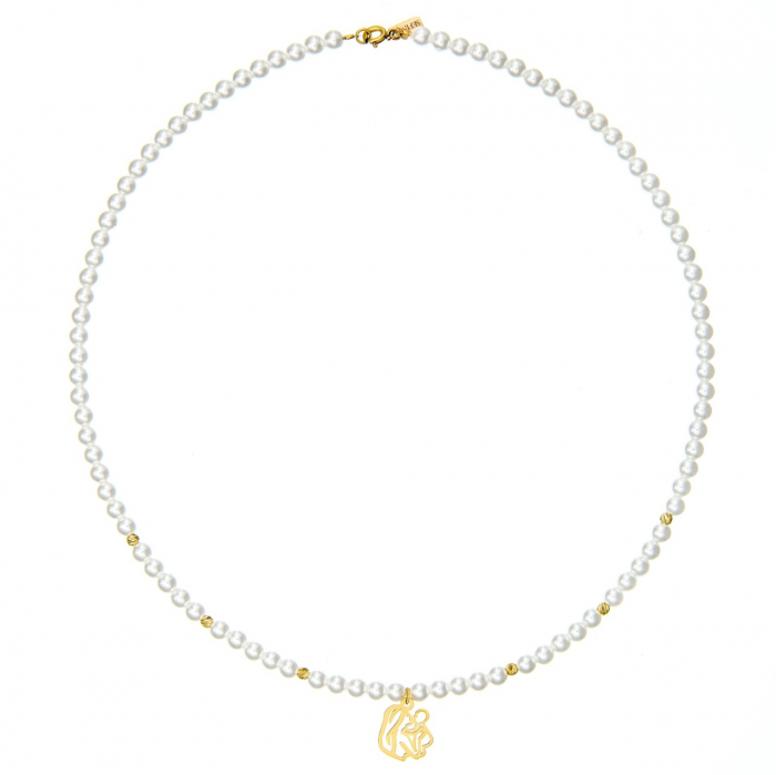 Colier Mom & Baby cu Perle Mallorca și Aur 14K – Eleganță și Durabilitate pentru Ocazii Speciale [2]