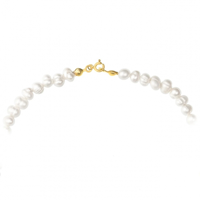 Colier Moon Pearl cu perle de cultură și semilună din aur 14K – Eleganță și rafinament pentru momente speciale [2]
