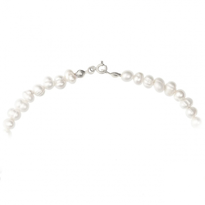 Colier Simply Medium din Argint 925 și Perle de Cultură – Eleganță Atemporală și Rafinament Discret [2]