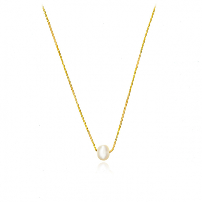 Colier Simply Pearl din Argint 925 cu Perlă Naturală – Eleganță și Versatilitate pentru Orice Ocazie [2]