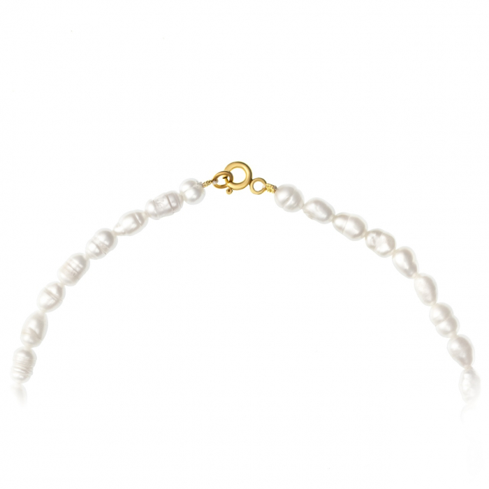Colier Talisman cu Perle de Cultură, Ochi de Deochi și Bile din Aur 14K – Eleganță și Protecție [2]