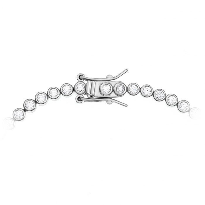 Colier Tennis White Glow din Argint 925 – Eleganță Clasică și Versatilitate pentru Orice Ocazie [2]