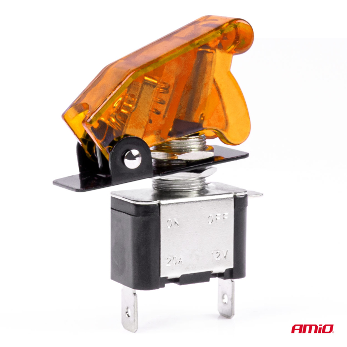 Comutator Iluminat Auto "TOP GUN" 12V-24V, Protectie, Culoare Orange, 20A, Pentru Moto, ATV, Off-Road [2]