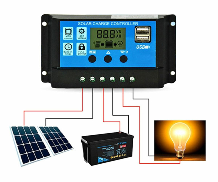 Controler Regulator de incarcare panou solar 12 24V 30A mini dual USB - IoArtify.ro [8]