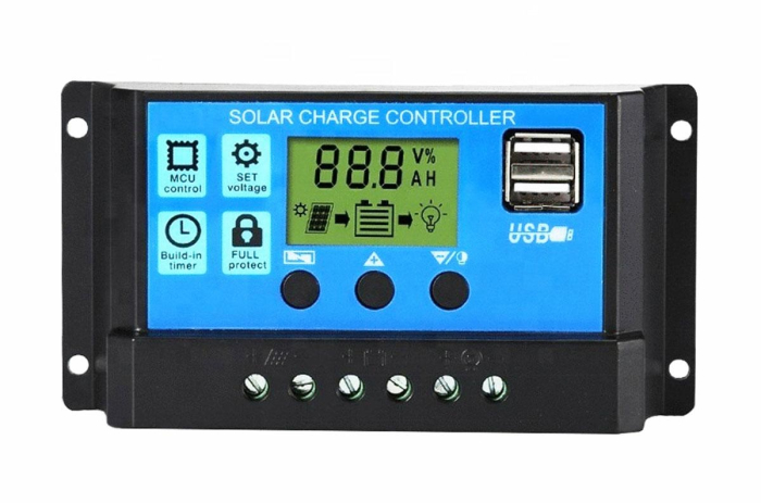 Controler Regulator de incarcare panou solar 12 24V 30A mini dual USB - IoArtify.ro [2]
