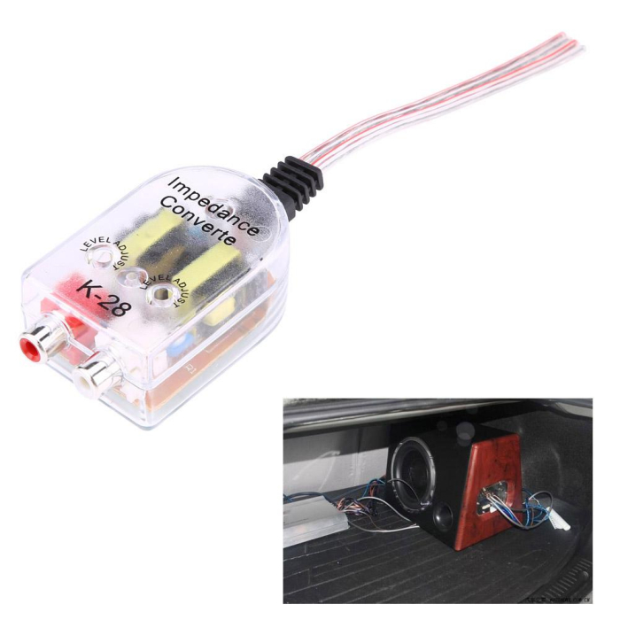 Convertor nivel semnal Hi-Low STEREO cu intrare 2 x RCA și ieșire reglabilă - IoArtify.ro [2]