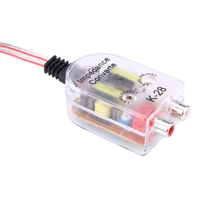 Convertor nivel semnal Hi-Low STEREO cu intrare 2 x RCA și ieșire reglabilă - IoArtify.ro [5]