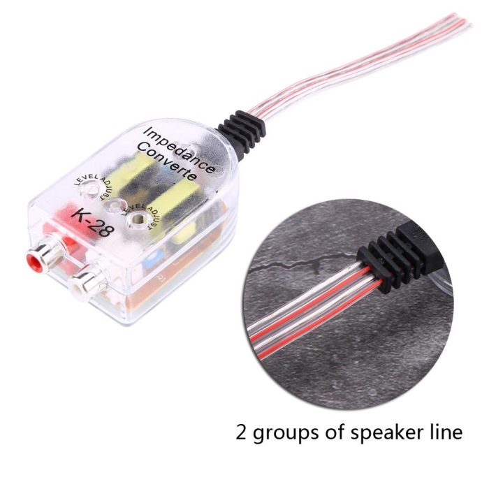 Convertor nivel semnal Hi-Low STEREO cu intrare 2 x RCA și ieșire reglabilă - IoArtify.ro [3]
