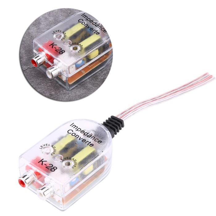 Convertor nivel semnal Hi-Low STEREO cu intrare 2 x RCA și ieșire reglabilă - IoArtify.ro [7]