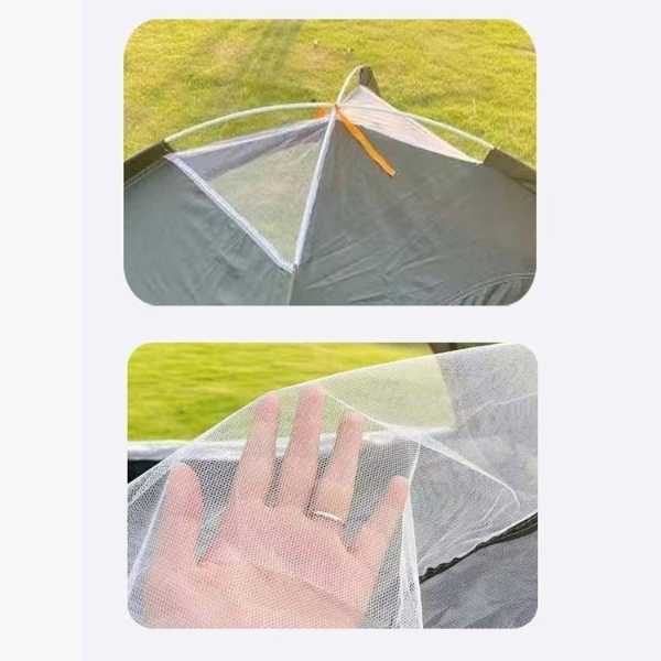 Cort Automat de 3-4 Persoane Pentru Camping sau Plaja Impermeabil si Rezistent UV 200x200x135 cm Portocaliu – IoArtify.ro [4]