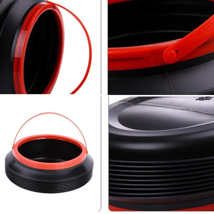 Cos de Gunoi Pliabil pentru Autoturisme Plastic 4L 24 x 18 cm Negru – IoArtify.ro [4]