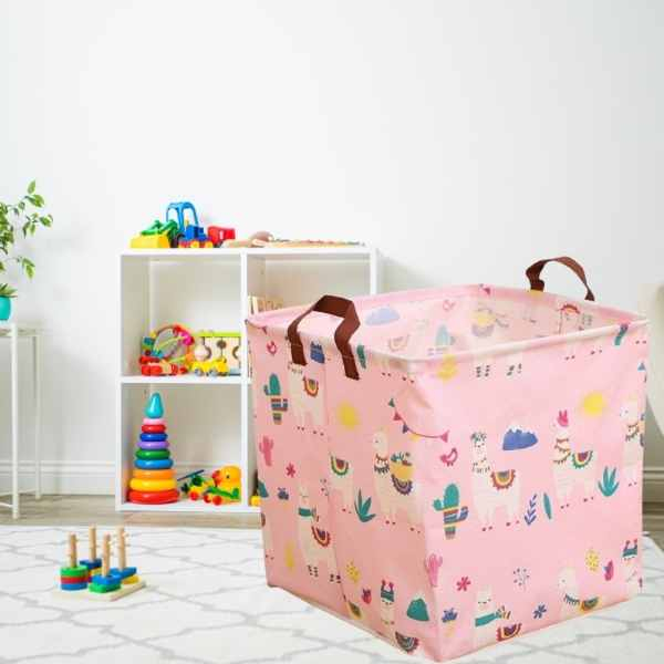 Cos din Bumbac cu Manere pentru Depozitare Jucarii sau Haine Multicolor 31 x 31 x 31 cm - IoArtify.ro [3]