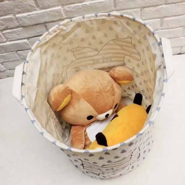 Cos din Bumbac pentru Depozitare Jucarii sau Haine Model Iepuras 35 x 45 cm - IoArtify.ro [3]